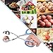 Meat Baller, Justdolife 2 PCS Stainless Steel Meat Baller Tongs with Detachable Rubber Grips Cake Pop Meatball Maker Ice Tongs Cookie Dough Scoop for Kitchen, Ball Size 1.38