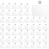 FDKYOEK 50 PCS Phone Lanyard Tabs, Universal Phone Tether Tabs, Clear Tether Tab for Cell Phone, Pvc Transparent Lanyard Patches Compatible with iPhone Case Smartphone Case, Non Adhesive