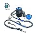 Hands Free Dog Leash 7in1, Training Treat Pouch, Dog Training Clicker, Jogging Dog Leash Handsfree, Reflective Shock Bungee Endure Up to 150 lbs Dual Handle Waist