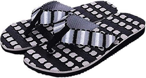 ANBOVER Men's Summer Beach Massage Slippers Comfortable Thong Flip-Flop grey-41