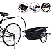 Giantex Bike Bicycle Cargo Trailer Cart Luggage Carrier Steel Frame w/Plastic Tank