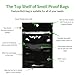 25 Smell Proof Bags (4x6) Made in USA by Formline Supply- Premium Odor Proof Baggies Designed to Lock in Herb Freshness with Reusable Zipper - Discreet Airtight and Heat Sealable + 2 Free Doob Tubes