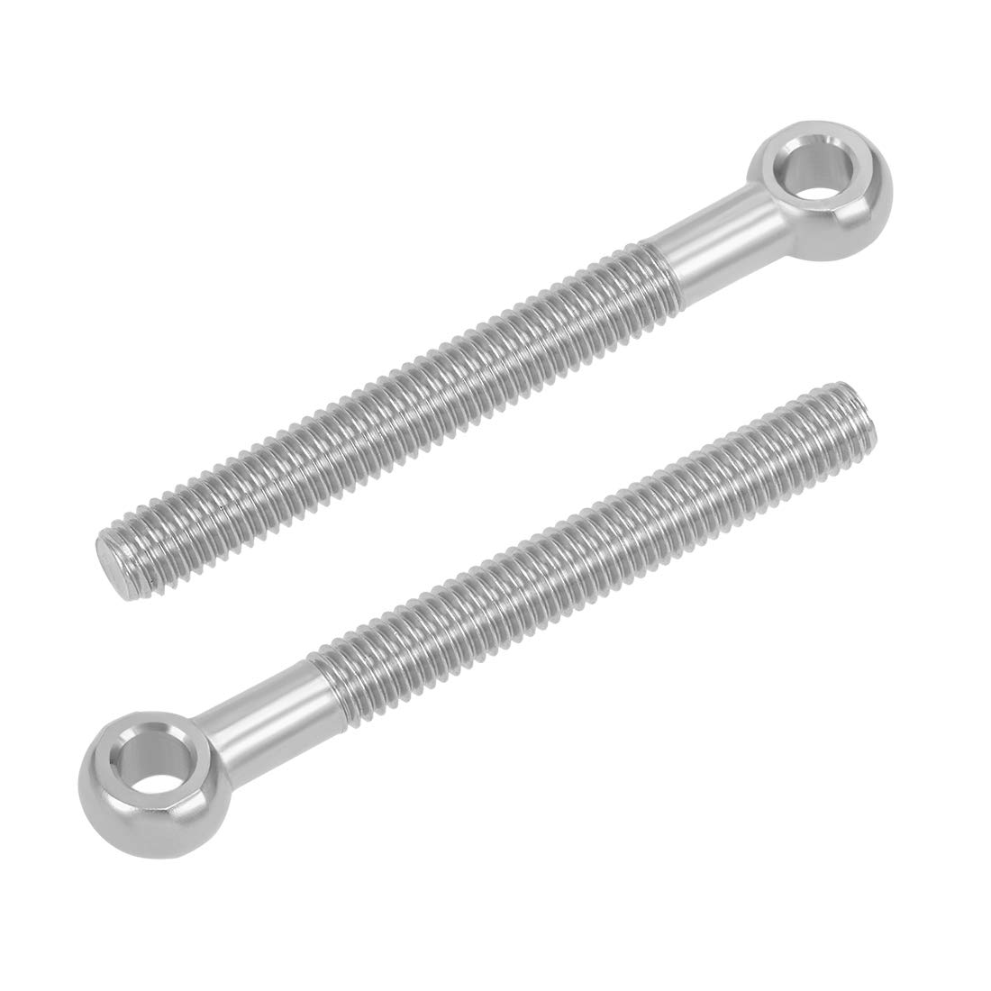 sourcing map M8 x 70mm Machinery Shoulder Swing Lifting Eye Bolt 304 Stainless Steel Metric Thread 2pcs