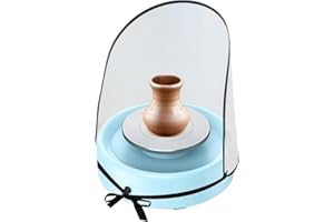 UEYGHEP for- Clay on for Pottery Wheel Forming Tool, 14" High Clay Screen White Splash Protection for Pottery Shield
