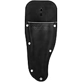 Housolution Garden Pruner Sheath, Pruner Holster, Premium PU Leather Holster Protective Case Cover Scabbard for Gardening Pruning Shears Scissor - Black