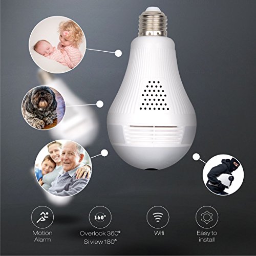 Wireless 360 Security Hidden Camera, corprit Panoramic ...