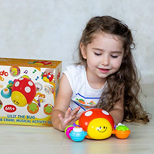 Baby Crawling Musical Activity Toy Ladybug Baby Nursery Early