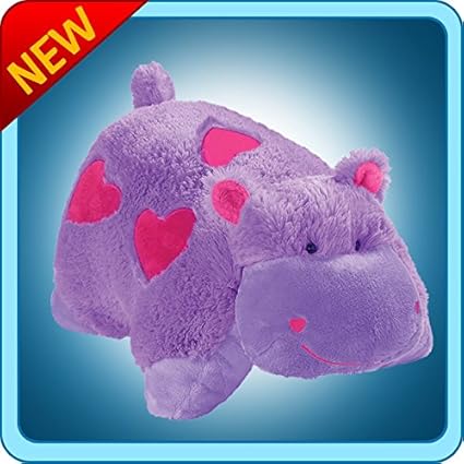 Amazon Com Pillow Pets Authentic Hearts Hippo Original Folding
