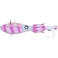 Nomad Design Squidtrex Fishing Lure with Patented Technology Vibration Design - TPE Soft Plastic, BKK Assist Hooks, Squid Lure