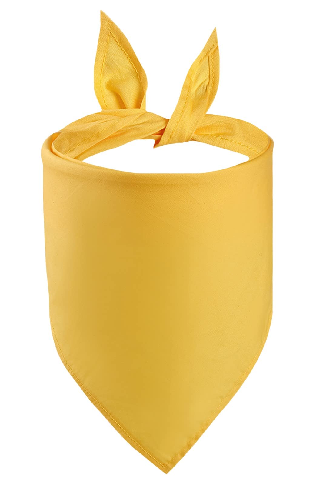 Petitebelle Single Color Pet Bandana (Yellow, Small) — image 1