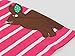 Fiream Girls Cotton Cartoon Shortsleeve Stripe Dress(S0205,6)