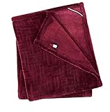 Tommy Hilfiger Grid Flag Blanket, Full Queen, Red