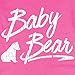 Texas Tees Baby Bear Onsie, Little Sister Bodysuit with Bear, Shower Gift, Pink 3-6 mo