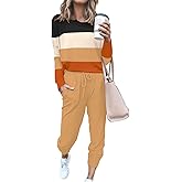 ETCYY NEW Lounge Sets for Women Sweatsuits Sets Two Piece Outfit Long Sleeve Pant Workout Athletic Tracksuits