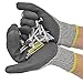 JORESTECH Palm Dipped Nitrile Coated Knit Work Gloves PPE Hand Protection Blade Cut Resistance Level 5 (Medium)
