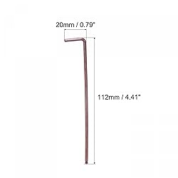 uxcell 2.5mm Ball End Hex Key Wrench, L Shaped Long