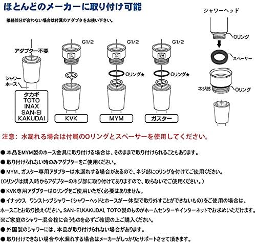 Amazon Co Jp シャワーヘッド シャワーホース取り付け用アダプターセット 4個セット Mym Kvk Inax 東京ガス 取付簡単 水漏れを防ぐ Diy 工具 ガーデン