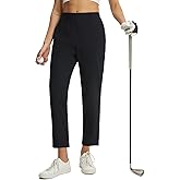 baleaf Women's Golf Pants with Belt Loop Deep Pockets Stretch Travel Casual Work Petite Ankle Slacks Lightweight