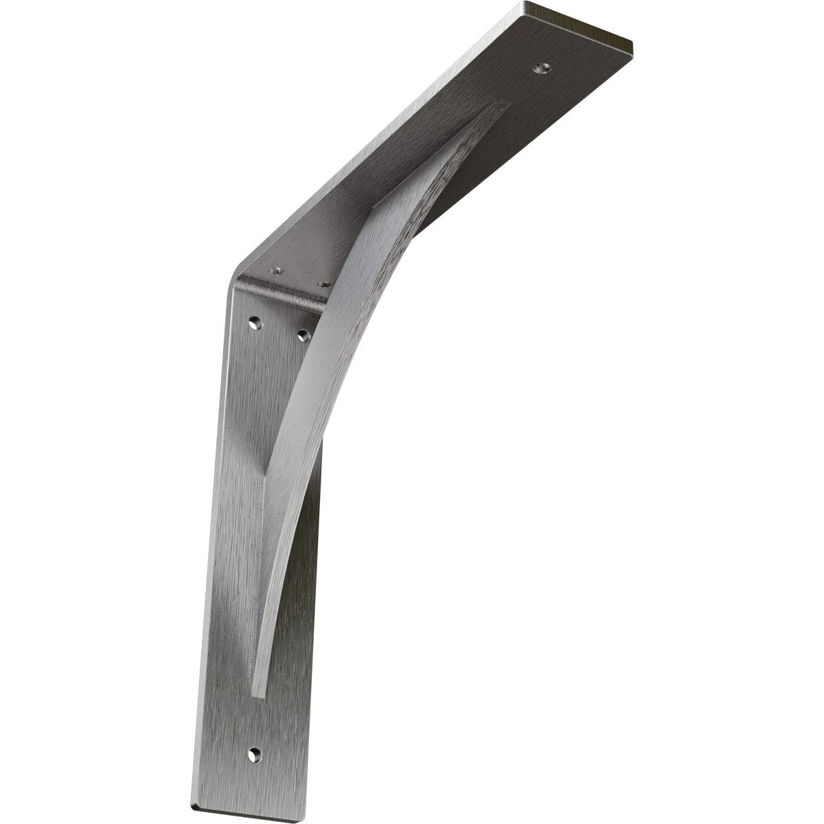 Photo 1 of Ekena Millwork BKTM02X10X10LESS 2-Inch W x 10-Inch D x 10-Inch H Legacy Bracket, Stainless Steel