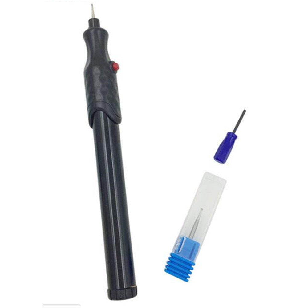KangTeer 2.35mm Mini Micro Aluminum Portable Handheld Electric Engraving Grinding Pen Carving Tool For DIY Jewellery Jewelry Metal Glass(Black)