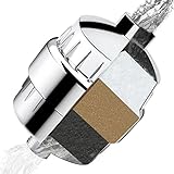 Shower Filter for Removing Chlorine & Heavy Metals with Multi-Stage Filter Cartridge. High Output - Universal. Perfect for Skincare. Soften and Purify Water, Prevent Hair Loss and Dryness - Chrome