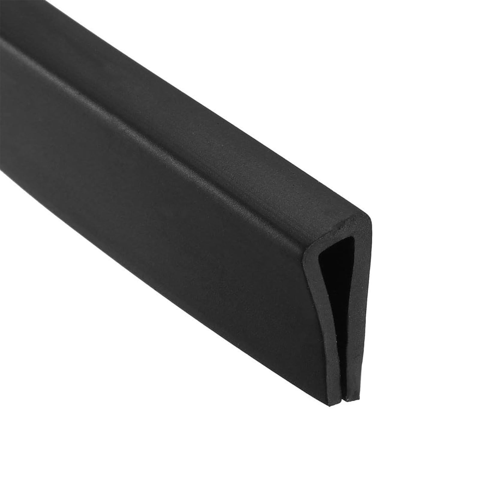 TA-VIGOR Edge Trim U Seal Black Rubber U Channel Edge Trim Rubber Seal, U Shape Weather Stripping for Edge Protector Fits 3/32'' - 9/64'' Edge 20Ft Length