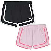 Champion Girls Heritage Foldover Mesh Running Basketball Short 2.75 Inch Inseam