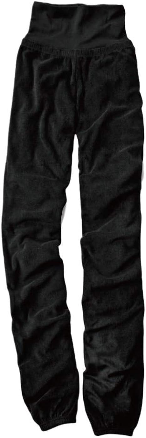 Amazon Co Jp Nissen ニッセン ルーム パンツ フリース ハイウエスト ロング丈 足すっぽり レディース 大きいサイズ 黒 10l 服 ファッション小物