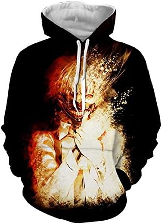 DreamAndReality Unisex Hoodies Tokyo Ghouls Ken Kaneki 3D Print Pullover Sportswear Sweatshirt Tops 33