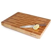 The Boardsmith Maple End Grain Cutting Board - Premium End Grain Butcher Block Wood Cutting Board for Kitchen - Food-Safe, Non-Slip, Sustainably Sourced Maple Wood (Medium)