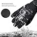 NICEWIN Ski Gloves for Men Women with Zipper Pocket, Waterproof Insulated Windproof Snow Gloves, Touchscreen Winter Warm Snowmobile Snowboard Gloves