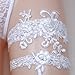 Slocyclub Lovely Women Ivory Bridal Garter with Pearl Lace Garter Set
