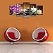 Wall Art Canvas Painting 5 Panel Canvas Wall Art Prints Wall Decor Art (Pink Flower, 8x12x2pcs+8x16x2pcs+8x20inch x 1pcs)