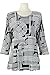 Jostar Women's Stretchy Merrow Top Three Quarter Print
