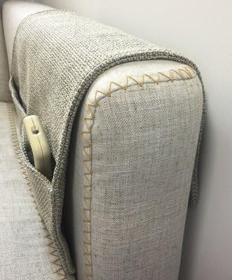 Lecent Armchair Tray Sofa Handrail Couch Armrest Organizer Remote Control Holder Bag On TV Sofa Corrimao Braco Resto (Beige)