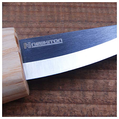 Newkiton 6Pcs Wood Carving Tools Set for Spoon Carving 3 Knives in Tool Roll Leather Strop and Polishing Compound, Hook Sloyd and Detail Knife for Woodworking Craft, Free Bonus Cut Resistant Gloves - Thumbnail 5
