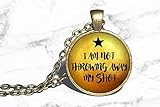 Alexander Hamilton, I am not throwing away my shot, Hamilton Musical Necklace, Musical Theatre, Broadway Westend, Necklace Keychain Ring
