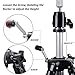Premium Aluminum Tripod Wig Stand, Klvied Adjustable Mannequin Head Stand, Heavy Duty Canvas Wig Head Stand for Professional Hairdressing, Cosmetology Training With Travel Bag, Silver