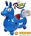 Rody Horse Inflatable Bounce & Ride, Matty's Toy Stop Exclusive Blue & Red (7024) with Pump