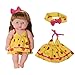 Jing Show Business Pack of 11 Fit for 12 Inches Alive Baby Doll Dresses Clothes for Girls Realistic American Doll with Hair Band Shoes