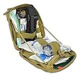 Lightning X Products Premium Nylon MOLLE Emergency Kit, Ideal for Tactical Medics, Military, Outdoor Enthusiasts (8″ x 6.5″ x 3″)