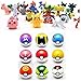 9pcs Pokemon Ball Poke Pokeball Figures Pop Toys Action Figure Pikachu Plus 24pcs Random Anime Figures