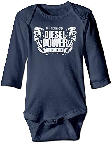 Diesel Power When The Turbo Spins Newborn Infant Fashion Bodysuit Baby Onesies Clothing Long Sleeve