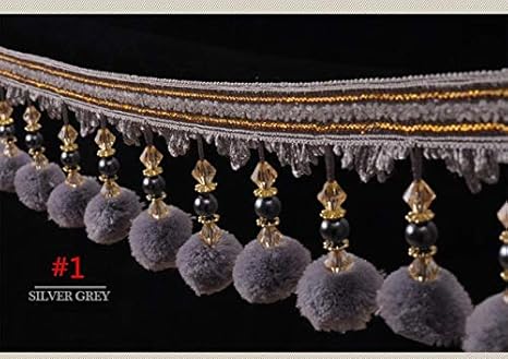 Amazon Com 13 Yards Pom Pom Ball Fringe Trim Lace Curtains