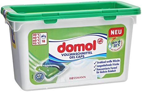 Domol Vollwaschmittel Gel Caps 18 Wl 18 Wl 18x 24 5 Ml 441 Ml Aktiv Ab C Strahlend Weisse Wasche Langanhaltende Frische Amazon De Drogerie Korperpflege