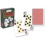 Modiano Italian Poker Game Playing Cards - Green Box Texas Poker - RED Deck - Jumbo 2 Index - Single Card Deck - Made in Italy