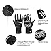 JUSTKIT Waterproof & Windproof Thermal Gloves - 3M Thinsulate Winter Touch Screen Coldproof Gloves - Light Weight Thin - for Cycling,Riding,Running,Skiing,Outdoor Sports - for Women and Men -Black