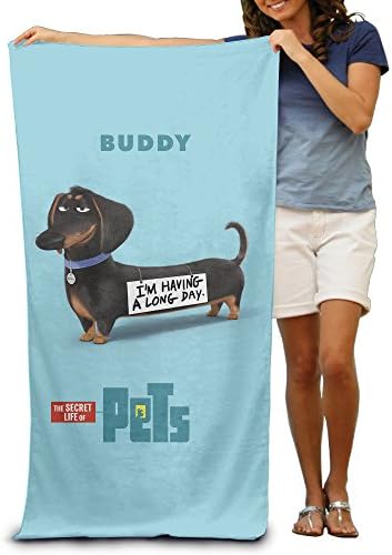 3D Animated Comedy Film The Secret Life Of Pets Buddy Beach Towel