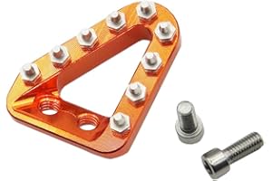 VUOZIP Motorcycle Brake Pedal Lever Tip Plate Compatible with Gas Gas GASGAS EX EC MC 125 150 200 250 300 250F 350F 450F F 2021-2023 EC300 (Orange)