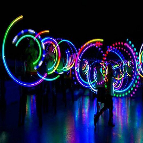 KEPEAK Magic LED Poi Balls Fun Toys for Dances, Camping & Indoor/Outdoor Activities (Pack of 2)